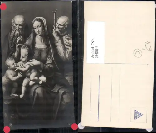 354804,Künstler Ak Heilige Familie Jesuskind Religion pub NPG 1381