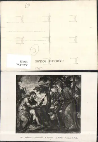 354821,Künstler Ak P. Farinati Castelvecchio Taddeo e Francesco di Paola Lesen Mönch Priester Religion