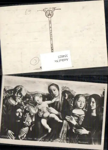 354825,Künstler Ak Mansueti Madonna col Bambino e Santi Religion