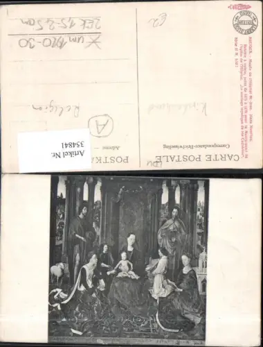 354841,Künstler Ak Hans Memlinc Bruges Hospital St Jean Religion Le mariage mystique de Ste Catherine