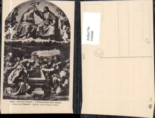354860,Künstler Ak Raffaello L Incoronazione della Vergine Roma Vatican Religion