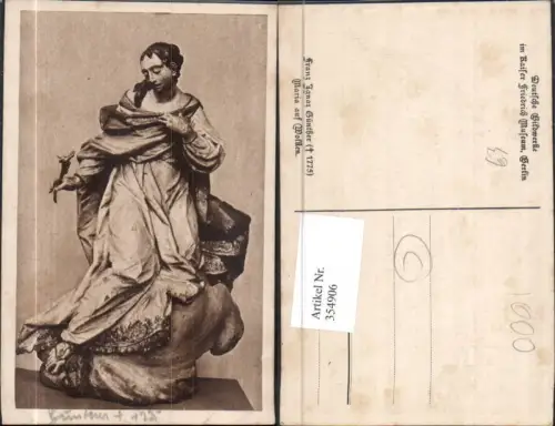 354906,Franz Ignaz Günther Maria auf Wolken Statue Religion