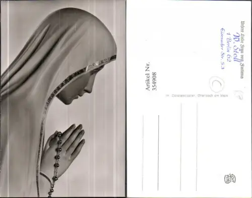 354908,Foto Ak Statue Unsere Liebe Frau von Fatima Religion