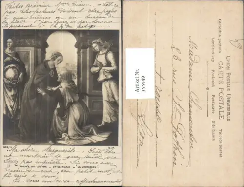 355949,Künstler Ak Grillandajo La Visitation Religion