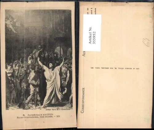 355952,Künstler Ak Cathedrale d Autun Saint-Symphorien Jesus Heiligenschein Religion