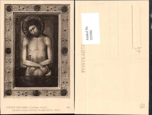 355986,Künstler Ak Naddus Ceccarelli Leichnam Christi Religion