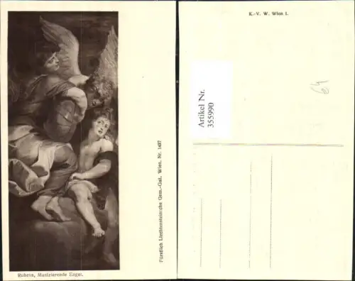 355990,Künstler Ak Peter Paul Rubens Musizierende Engel Religion