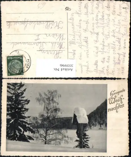355996,Religion Marterl Wegkreuz Bildstock i. Schnee Winterlandschaft