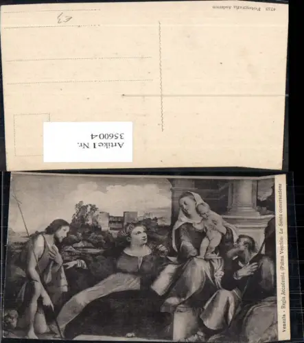 356004,Künstler Ak Palma Vecchio La Santa conversazione Religion