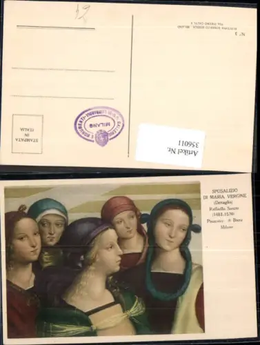 356011,Künstler Ak Raffaello Sanzio Sposalizio di Maria Vergine Religion