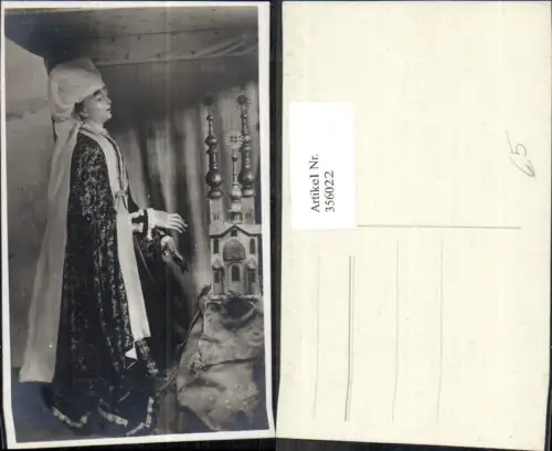 356022,Foto Ak Puppe Figur Kirchliches Gewand Kirche Modell Religion