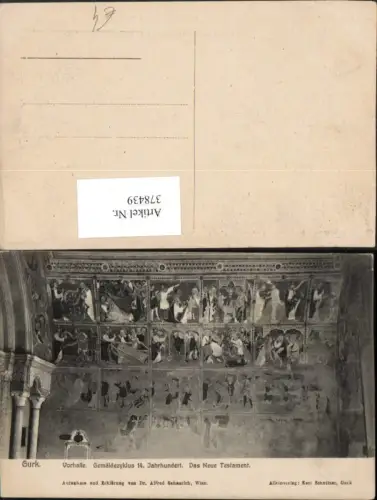 378439,Gurk Dom Vorhalle Gemäldezyklus Das Neue Testament