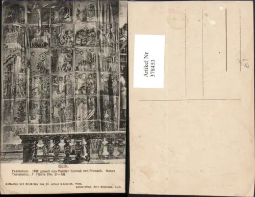 378453,Gurk Dom Kirche Fastentuch Neues Testament Detailansicht