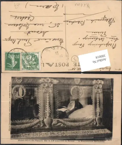380018,Maison-Mere des Soeurs de la Charite de Nevers La Bienheureuse Bernadette Religion