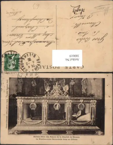 380019,Maison-Mere des Soeurs de la Charite de Nevers La Bienheureuse Bernadette Religion