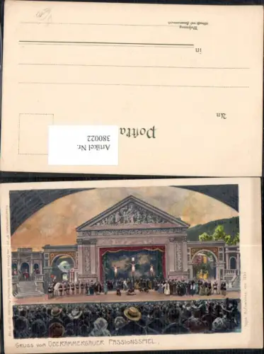 380022,Künstler Ak Gruß v. Oberammergauer Passionsspiel Religion pub Ottmar Zieher 2411