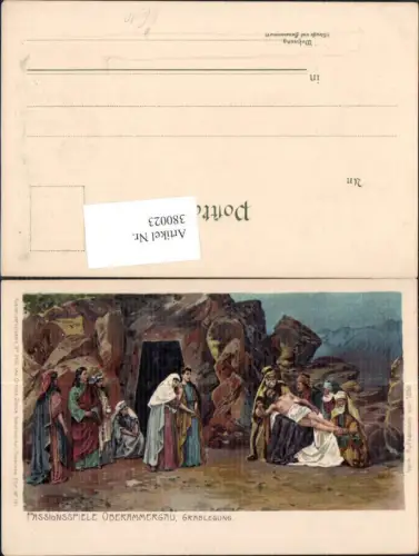 380023,Künstler Ak Passionsspiele Oberammergau Grablegung Religion pub Ottmar Zieher 2410