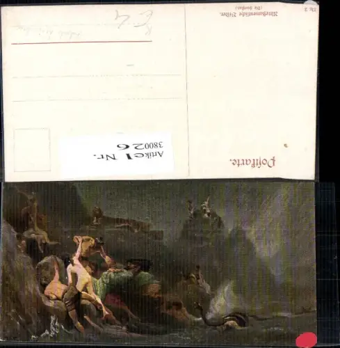 380026,Künstler Ak Robert Leinweber Die Sintflut Alttestamentliche Bilder Religion