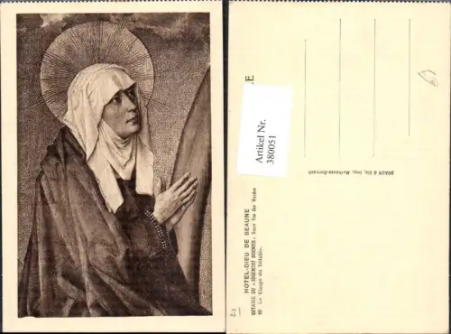 380051,Künstler Ak Roger Van der Weyden Retable du Jugement Dernier La Vierge du Retable Religion