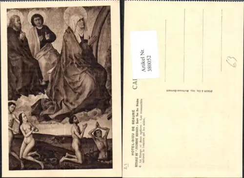 380052,Künstler Ak Roger Van der Weyden Retable du Jugement Dernier La Viergeet deux apotres Religion