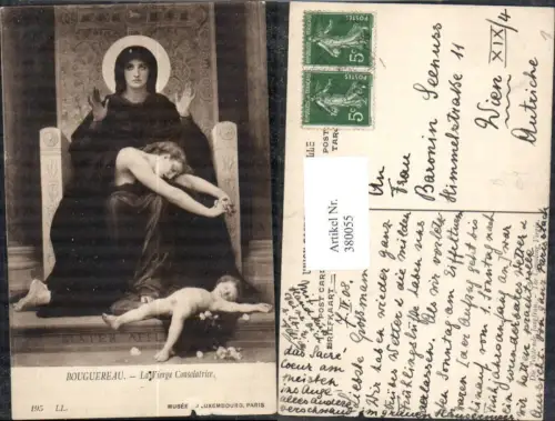 380055,Künstler Ak Bouguereau La Vierge Consolatrice Die Tröstende Jungfrau Frau Kind Religion