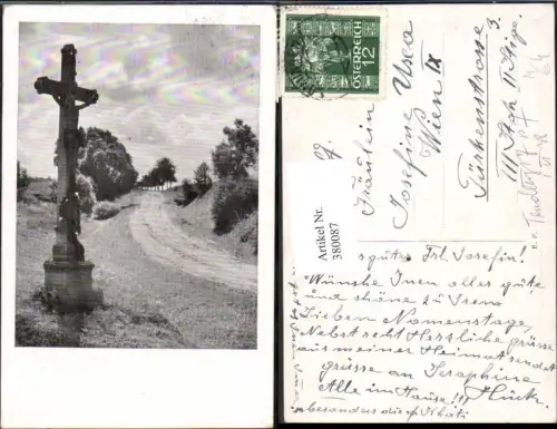 380087,Religion Steinkreuz Kreuz Weg Landschaft
