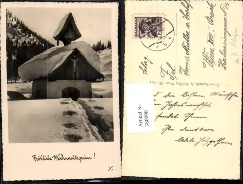 380090,Foto Ak Religion Bergkirchlein Kapelle Winterlandschaft