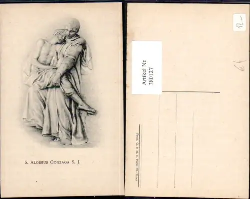 380127,Künstler Ak S. Aloisius Gonzaga S. J. Religion