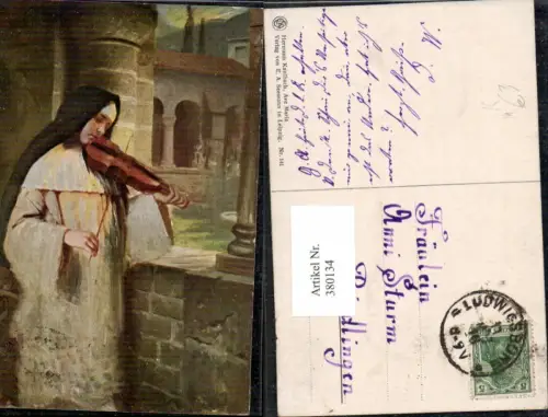 380134,Künstler Ak Hermann Kaulbach Ave Maria Religion