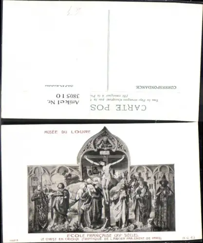380510,Künstler Ak Le Christ en croix Jesus am Kreuz Religion