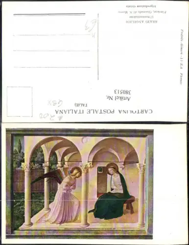 380513,Künstler Ak Beato Angelico L Annunciazione Heilige Engel Religion