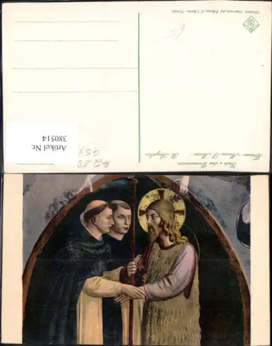 380514,Künstler Ak B. Angelico Gesu e due Domenicani Jesus Mönche Religion