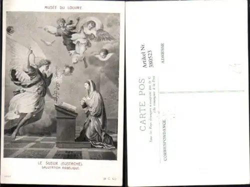 380523,Künstler Ak Salutation Angelique Frau Erscheinung Engel Religion