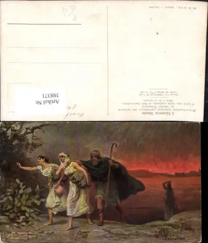 388371,Künstler Ak R. Leinweber Delivrance de Loth Altes Testament Religion
