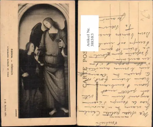 388383,Künstler Ak Perugin L Archange Raphael et Tobie Religion