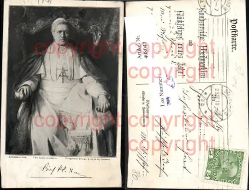 408047,Papst Pius X Vatikan Portrait Religion