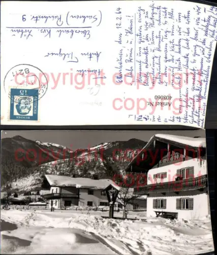 408060,Foto Ak Wegkreuz Winteransicht Häuser Bildstock Flurkreuz Religion