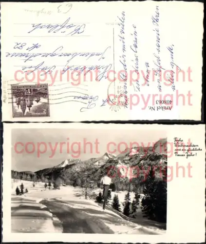 408063,Foto Ak Winteransicht Landschaft Bildstock Flurkreuz Religion