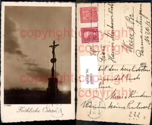 408083,K. Hajek Stimmungsbild Bildstock Flurkreuz Religion