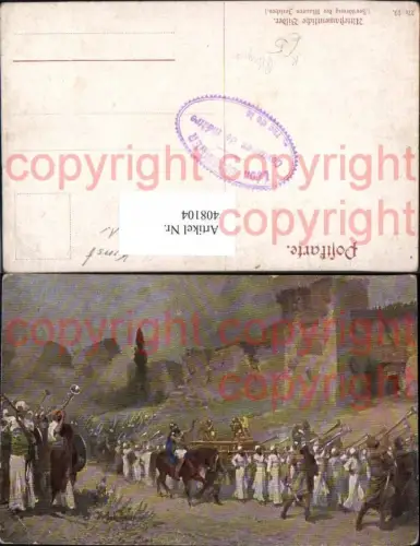 408104,Künstler Ak Zerstörung der Mauern Jerichos Religion