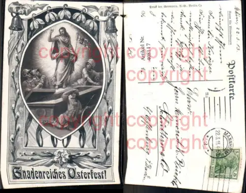 408117,Künstler Ak Jesus Soldaten a. Sarg Glocken Ostern Religion