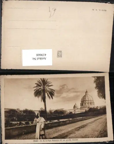 419668,Lazio Roma Rom Vatican Vatikan S. S. Il Papa Benedetto XV Papst Benedikt