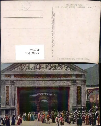 425226,Oberammergau Jesus m. Mutter Kreuzweg 25H Passionsspiele Religion