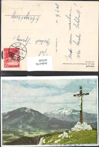 425244,Gipfelkreuz Flurkreuz Mariazell Bürgeralpe a. Gemeindealpe Ötscher Religion