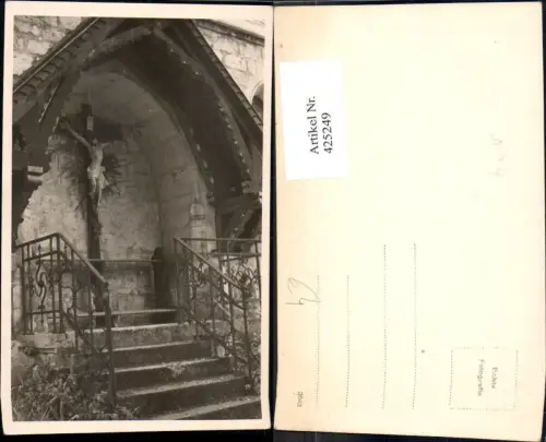 425249,Foto Ak Kreuz Kapelle Bildstock Flurkreuz Religion