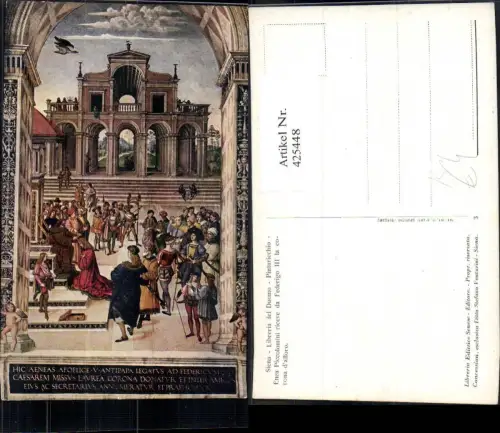 425448,Künstler Ak Siena Libreria del Duomo Pinturicchio Religion