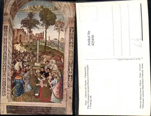 425450,Künstler Ak Siena Libreria del Duomo Pinturicchio Religion