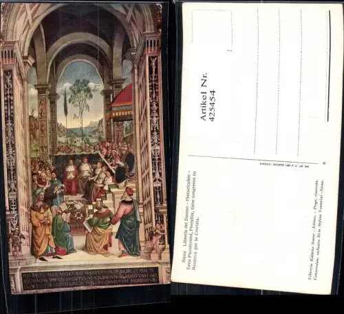 425454,Künstler Ak Siena Libreria del Duomo Pinturicchio Religion