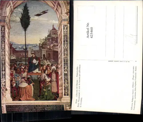 425460,Künstler Ak Siena Libreria del Duomo Pinturicchio Religion