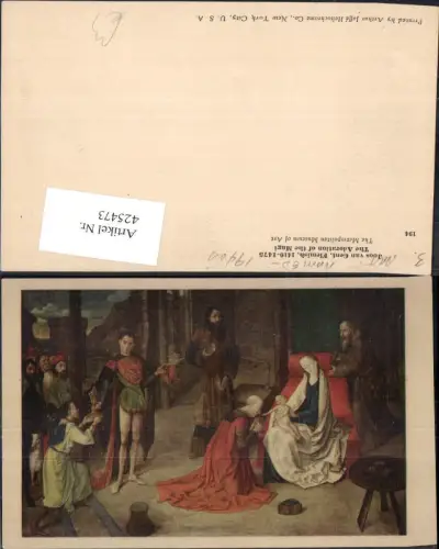 425473,Künstler Ak Joos van Gent The Adoration of the Magi Religion